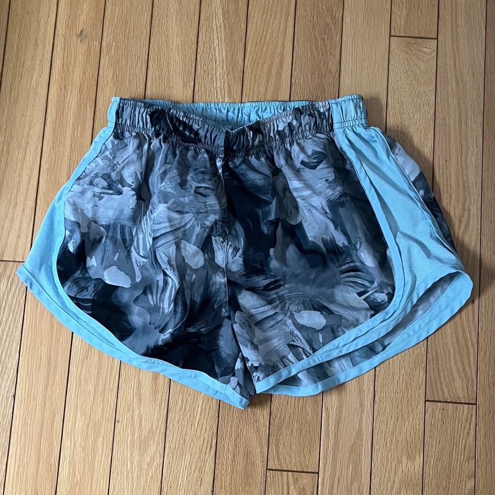 Nike Women’s Gray and Blue Athletic Shorts